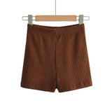 New INS Summer High Waist Stretch Tight Hip Shorts Women's Leisure Hot Pants Slim Sports Leggings-Outfit