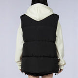 Winter Simple Korean Version Cotton Vest Slim Men And Women Lovers Versatile New Handsome Coat Warm Leisure Joker-Outfit