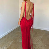 Orange Spaghetti Strap Slim