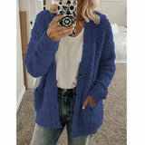 Fongt Wish 2025 Autumn And Winter Explosion Women's Fashion Casual Sweater Coat Size
