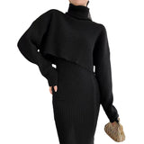 Fongt 2023 Socialite Royal Sister Fashion Senior Knit Top Skirt Two Sets Of Small Fragrant Wind Professional Suit Female-Outfit