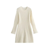 Fongt 2025 New Women's Fashion Threaded Knitted Dress M6247