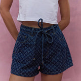 Fongt Cowgirl Summer Spice Girls Casual Straight Caughts Tethered Jeans Shorts
