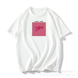Fongt Ins Wind Printing T-Shirts For Women's Summer New Loose Round-Neck Cotton Short-Sleeved Top