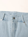 Australian Niche Brand High-Rise Straight Trousers 2025 New Personality Design Stitching Mesh Yarn Diamond Jeans