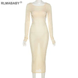 Sweater 2 Piece Set Suit Women Sexy Bacless Long Sleeve Maxi Bodycon Dress And Spaghetti Strap Cropped Top Outfits