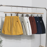Fongt Niche Dress Half-Dress Woman Tight Waist A Trouser Skirt Open Fork Quick Dry Casual Skirt 8183
