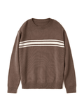 Vintage Three Striped Pullover Sweater-Outfit