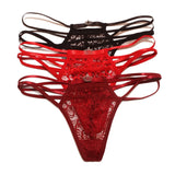 Fongt Crown Lace Thong Female Sense Fine Strips One-Line Transparent Hot Low-Rise Summer Trousers
