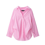 Fongt Striped Shirt Tops Casual Shorts Set 2025458 6929435 3152439