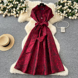 Fongt Exquisite Dress Dress Women 2025 Summer Straps To Cover Short-Sleeved Grand Dress
