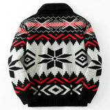 Fongt Men's Vintage Knitwear Autumn And Winter Thick Heavy Knit Coat
