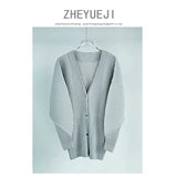 Fongt Folded HP Series 2025 Miyake Spring And Autumn Folded Women's Loose Folding Set Top Straight Trousers
