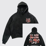 Fongt Zippered Sweater Net Red Hooded Cardigan Small Clock Letter New Printed Coat Top