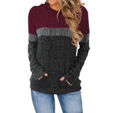 Fongt Autumn And Winter New Women's Wear Wish Loose Casual Casual Impact Pocket Splicing Hooded