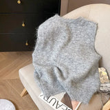 Knit Bow Vest-Outfit