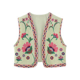 Summer Women's Wear Urban Leisure Vest Embroidered Cardigan 6895028-Outfit
