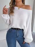 Fongt Shooting 2025 Autumn And Winter Casual Relaxation Solid Color Bat Sleeve Sweater Women's Clothing