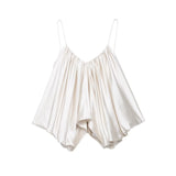 Fongt New Fashion Sexy Silk Silk Folding Top 3776019