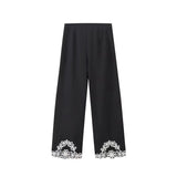Fongt Station 2025 Summer New Designer Small Embroidered Vest Trousers Two-Piece Set