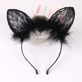 Love Lingerie Accessories Korean Version Of Cute Cat Ear Lace Plush Haired Cat Female Ornament Christmas