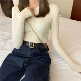 Sleeve Ladies Solid Round Neck