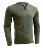 Fongt New Hot Fitness Plus-Size Sports T-Shirt Men's Elastic Comfortable Long-Sleeved Autumn