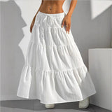 Fongt Wish Spring And Summer Women's Dress Half-Dress Skirt Strap Splicing Big Swing Skirt Loose Long Dress Large Size Women's Clothing