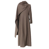 Fongt New Round Neck Atmosphere Feeling Personality Irregular Pier Shawl Coat Coat Women 1723