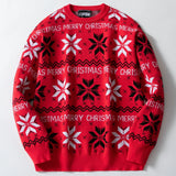 Fongt Men's Autumn And Winter Christmas Day Tuff Sweater Loose Shoulder Long Sleeve Thin Sweater