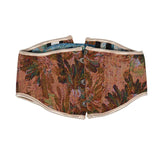 Fongt Short 3 Buckle New Oil Painting Monet Garden Belt Short Belt Outside The Fish Bone Support Strap Girded Waist