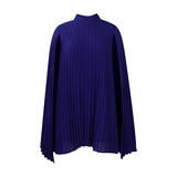 Fongt Women's 2025 New Temperament Fashion Chiffon Cape Bat Sleeve Large Dress