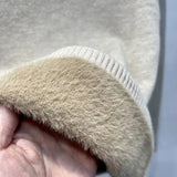 Thicken Turtleneck Bottomed Sweaters Women's Oversized 4xl Plus Velvet Warm Knit Pullover Khaki/white Slim Sweater