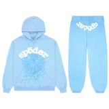 Fongt Men's And Women's Sp5der Spider Web Set 555555 Sportswear Sweater Jogging Pants