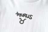Thin Hotel Harajuku Twelve Constellation Rib Shirt dye Y2K Sweet and Cute Kawaii Pure White Sexy Sleeve Slim T-shirt