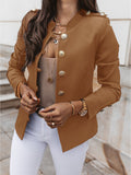 Fongt Burst Long Sleeve Rebuttoned Small Suit Short