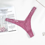 Fongt Water Drill English Letter Loose With Sexy Trousers T Trousers Comfortable Ice Silk Thongs Ladies Trousers