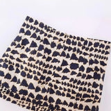 Fongt New Beads Double Lint Print Skirt Mini-Skirt 9878124