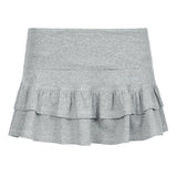 Sexy Super Short Pleated Skirt Women Casual Low Rise Patchwork Mini Skirts with Shorts Women Casual Summer Y2k Fairycore-Outfit