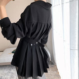 Fongt Shirt Female Design Small Spring And Autumn French Light Ripe Hong Kong Chic High-End Feeling Waist Top