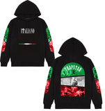 Fongt Hoodie Trapstar Letter Casual Street Youth Sweat Cotton Red Black Print Plus Velvet Hood