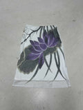 Fongt Wind Lotus Leaf Print High-Waisted Ass Slimy Skirt Timea Net Yarn