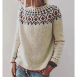 Fongt Sweater Women's Wish Hot Selling Round Collar Color Loose Fashion Knitted Shirt