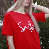 Letter Printed T Shirt Summer Cotton Women Tshirts Korean Sweet Ladies Tees Comfortable Oversized Black Female
