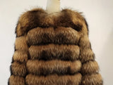 Fongt Fever Imitation Fox Fur Coat Women's Short-Sleeved Fur Coat