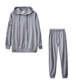 Fongt Spring Women's Clothing Hot Fashion Casual Pure Stripe Two Sets Of Sportswear Women's Clothing