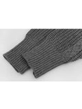 Women Asymmetrical Pullover Autumn Winter Clothes Warm Knitted Oversized Sweater For Women's Loose Tops Casual