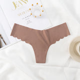 Thong Trousers Ice Silk Sexy Low-Waist Pure Lust Wind T-Pants Thin Invisible Ladies