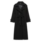 Fongt New Classic British Hair This Double Buckle Wind Coat Coat