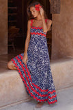 Fongt Women's High-End 2026 Spring And Summer New Sling Dress Print Long Dress Dress Women